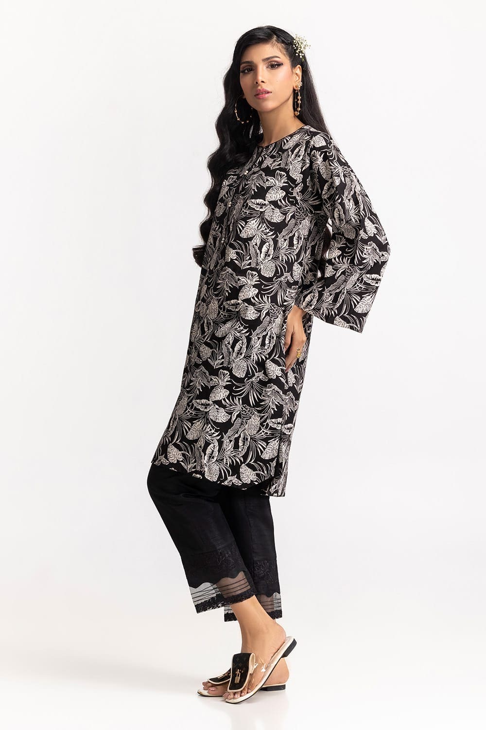 Cambric Block Printed Shirt GLS-24-139