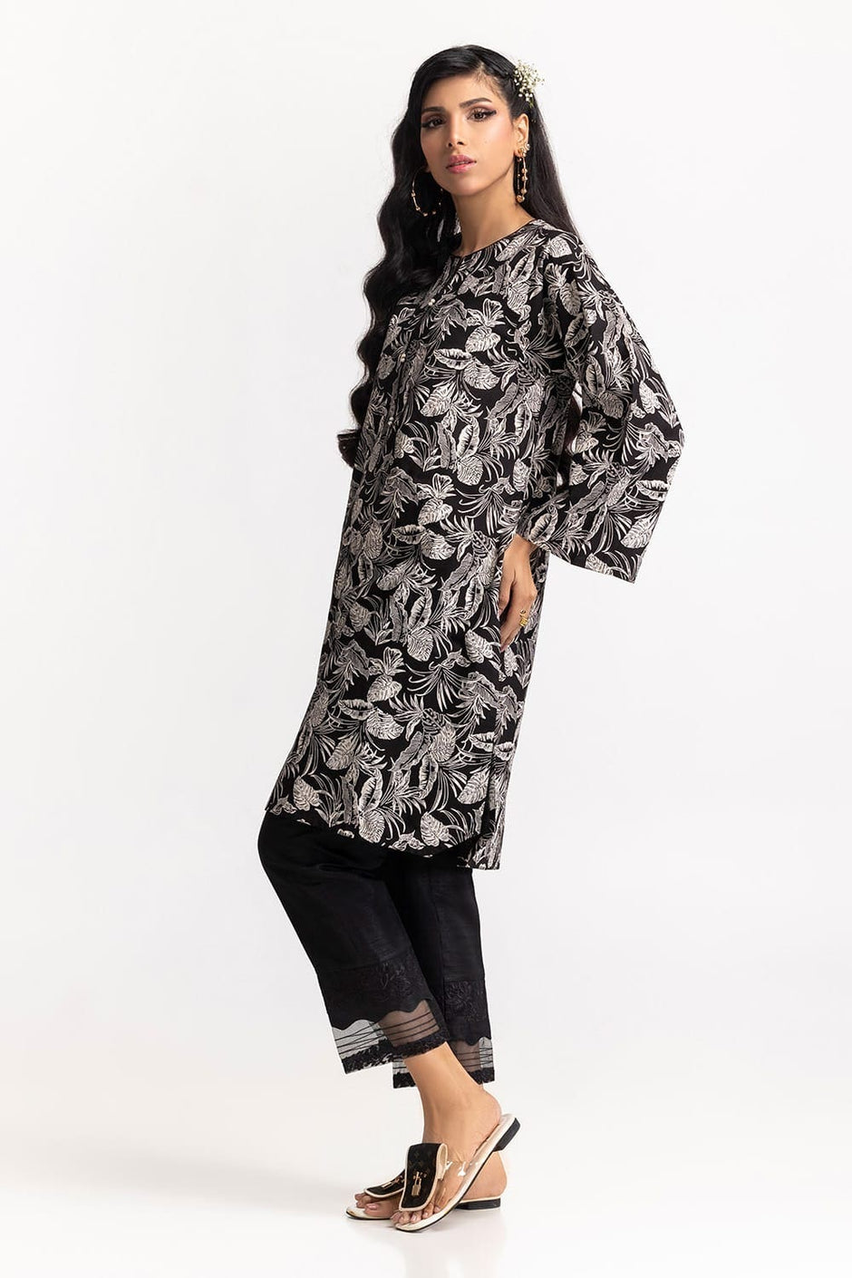 Cambric Block Printed Shirt