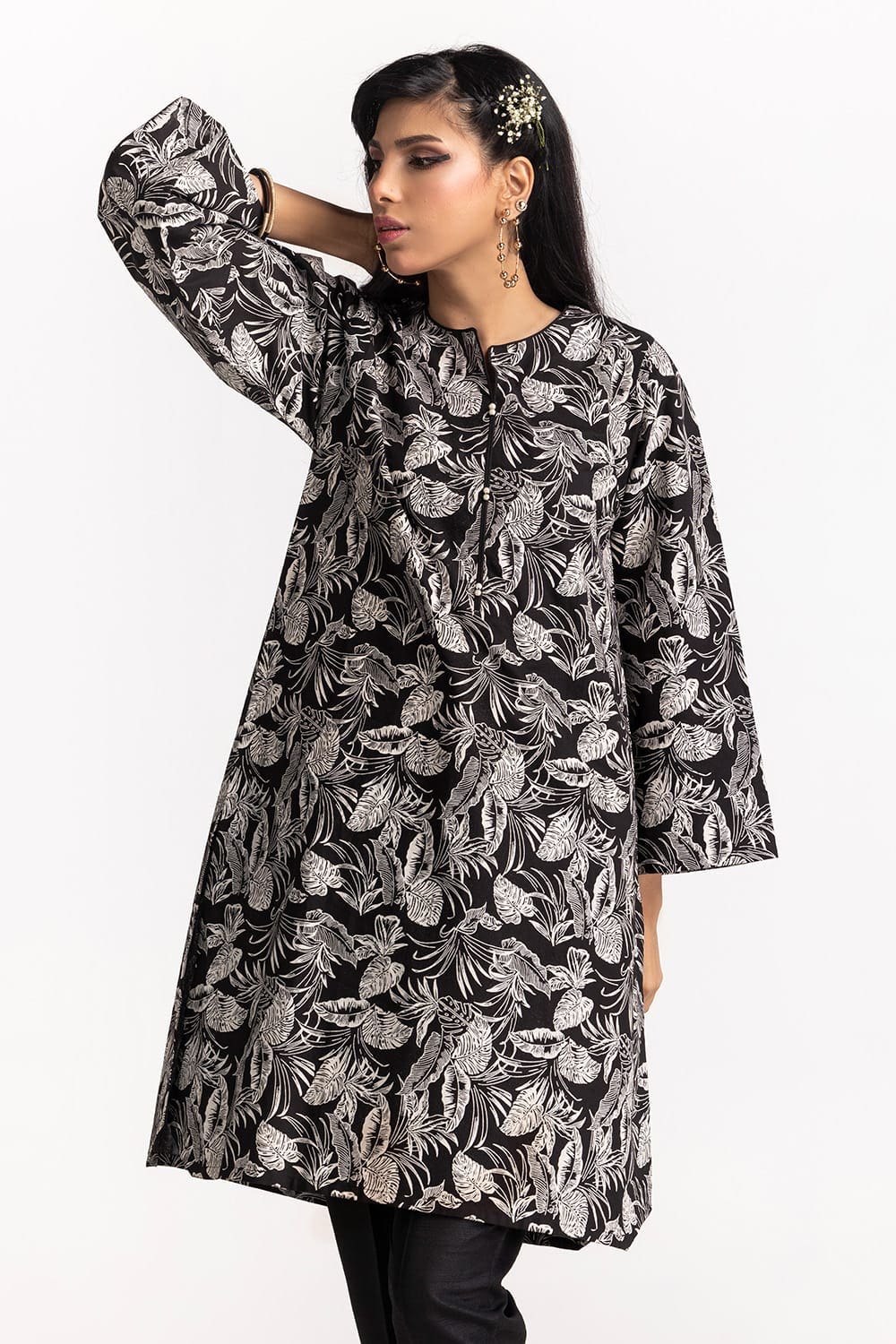 Cambric Block Printed Shirt GLS-24-139