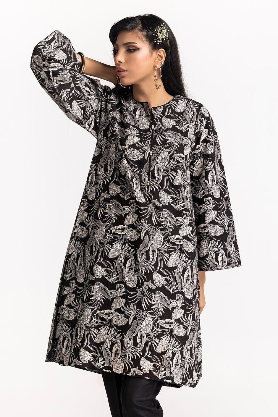 Cambric Block Printed Shirt