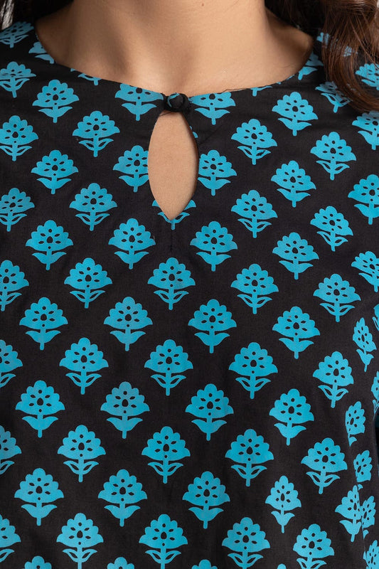 Cambric Block Printed Shirt GLS-24-140