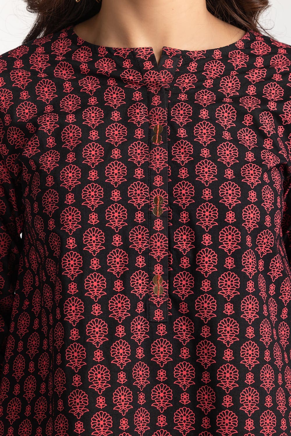 Cambric Block Printed Shirt GLS-24-141