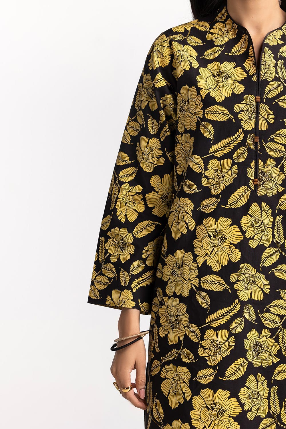 Cambric Block Printed Shirt GLS-24-142
