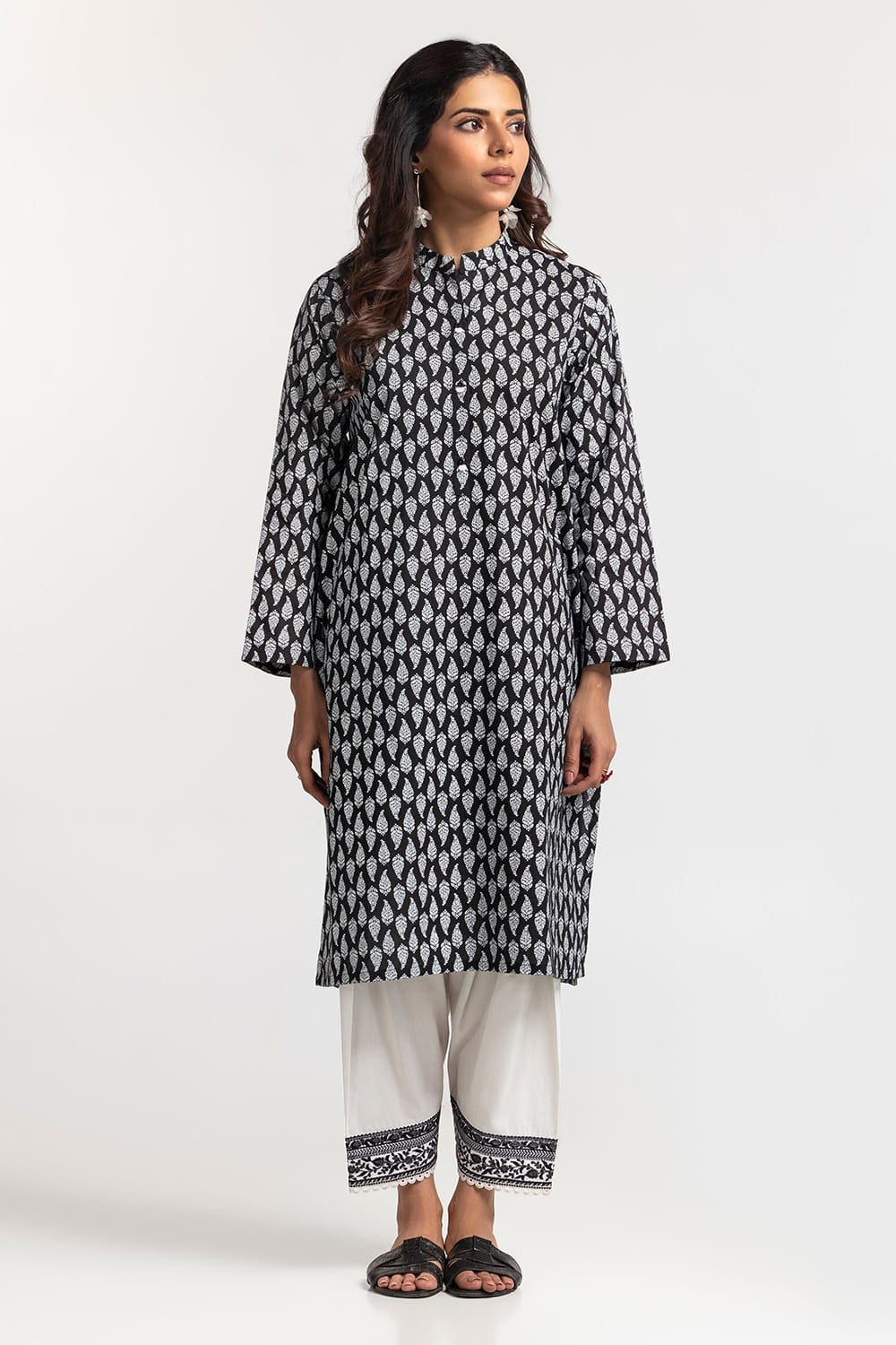Cambric Block Printed Shirt GLS-24-143