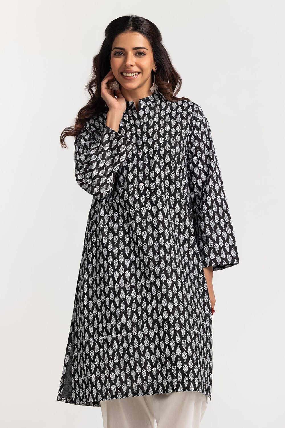 Cambric Block Printed Shirt GLS-24-143