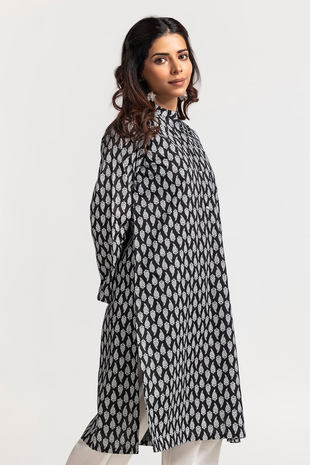 Cambric Block Printed Shirt GLS-24-143