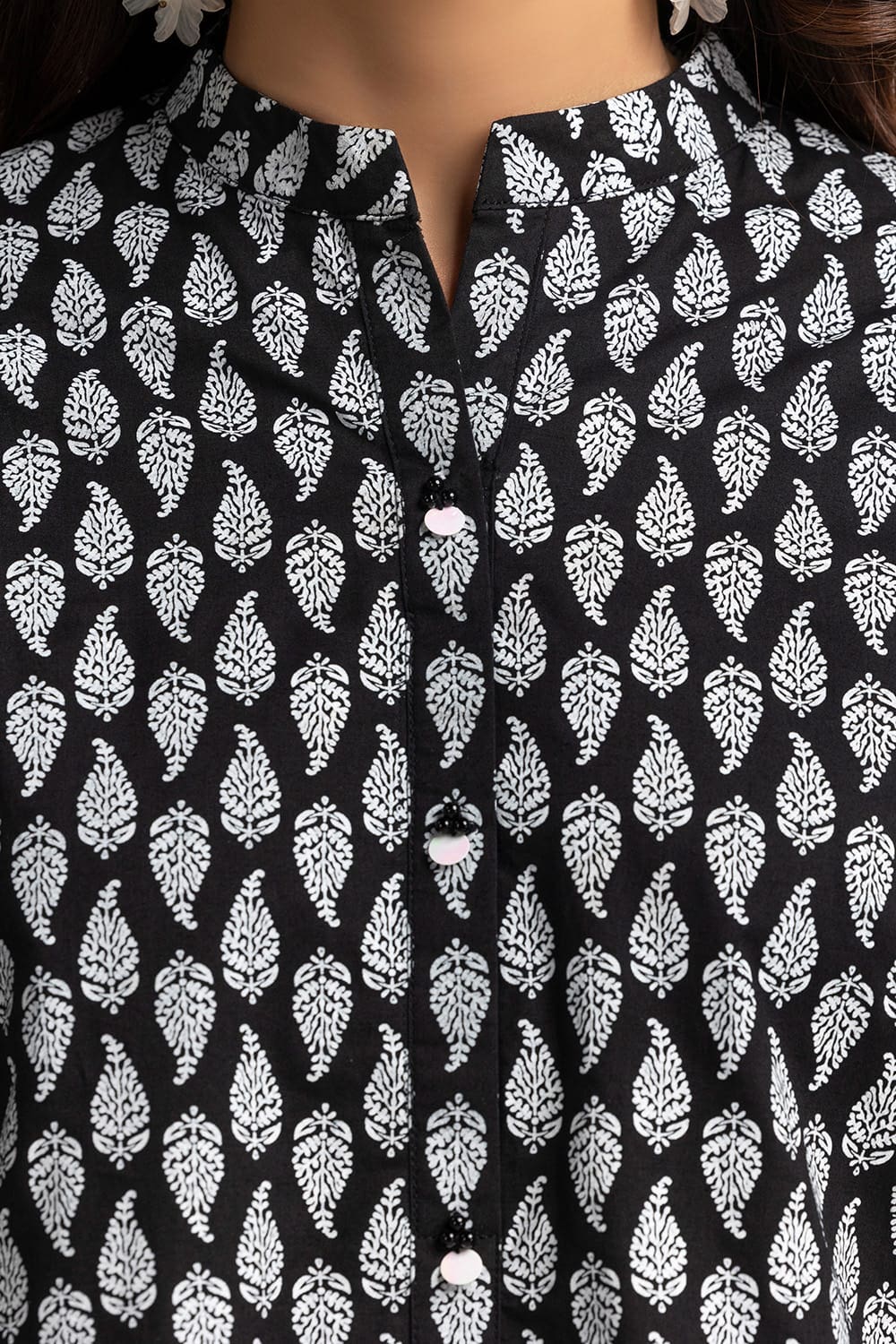 Cambric Block Printed Shirt GLS-24-143