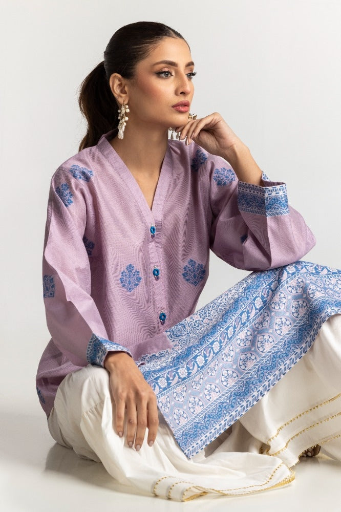 Dyed Khadi Jacquard Shirt GLS-24-14