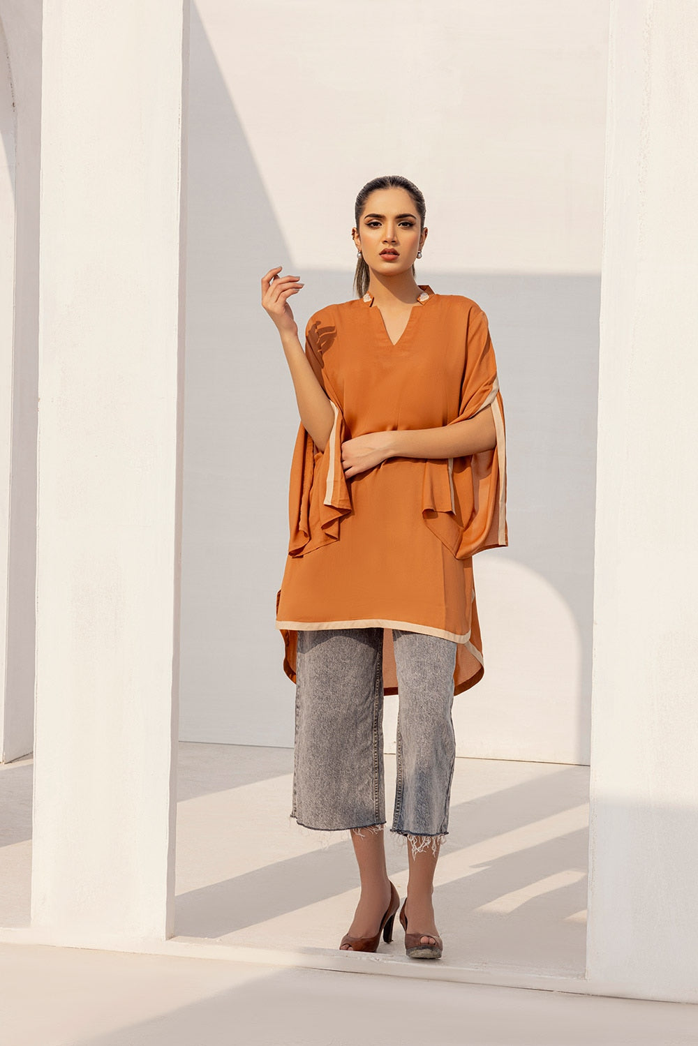 Dyed Georgette Embelished Top GLS-24-21