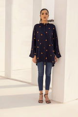 Dyed Georgette Embroidered Top GLS-24-25