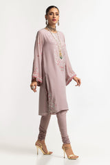 Dyed Foil Print Light Georgette Shirt GLS-24-32
