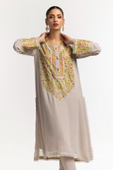 Dyed Foil Print Light Georgette Shirt GLS-24-33