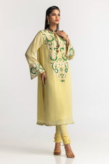 Dyed Foil Print Light Georgette Shirt GLS-24-36