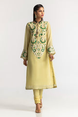 Dyed Foil Print Light Georgette Shirt GLS-24-36