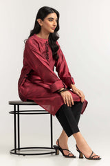 Dyed Self Jacquard Embroidered Shirt GLS-24-40