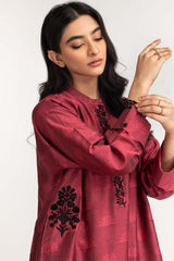Dyed Self Jacquard Embroidered Shirt GLS-24-40