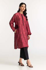 Dyed Self Jacquard Embroidered Shirt GLS-24-40
