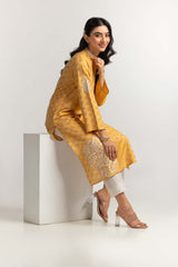 Dyed Self Jacquard Embroidered Shirt GLS-24-46