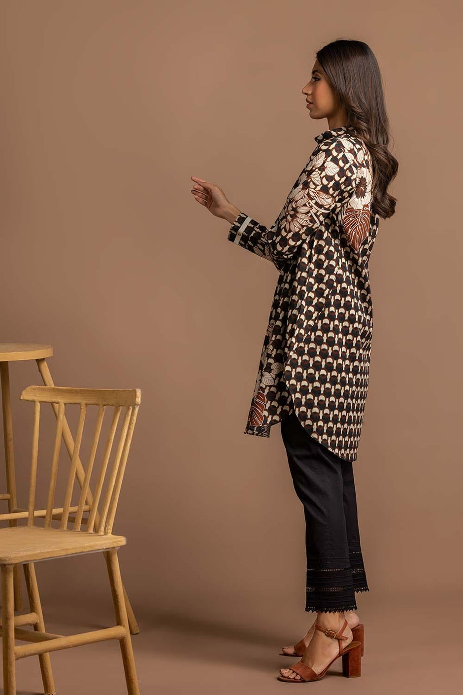 Digital Print Cambric Shirt