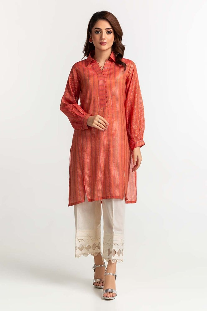 Yarn Dyed Embellished Shirt