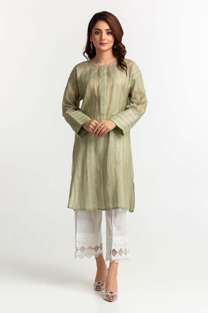 Yarn Dyed Embellished Shirt