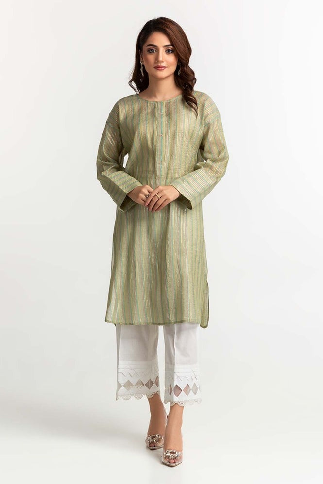 Yarn Dyed Embellished Shirt