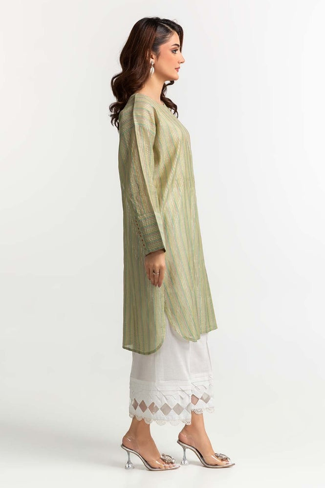Yarn Dyed Embellished Shirt