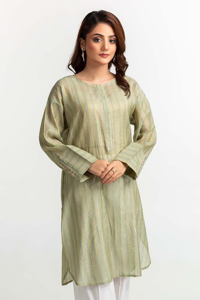 Yarn Dyed Embellished Shirt