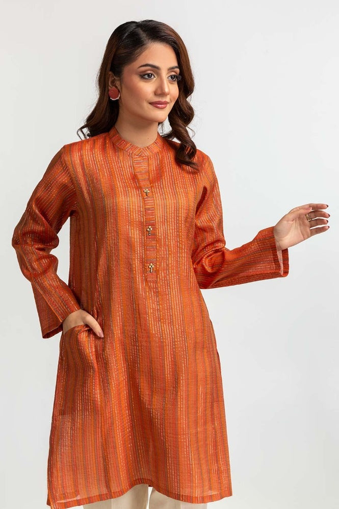 Yarn Dyed Embellished Shirt