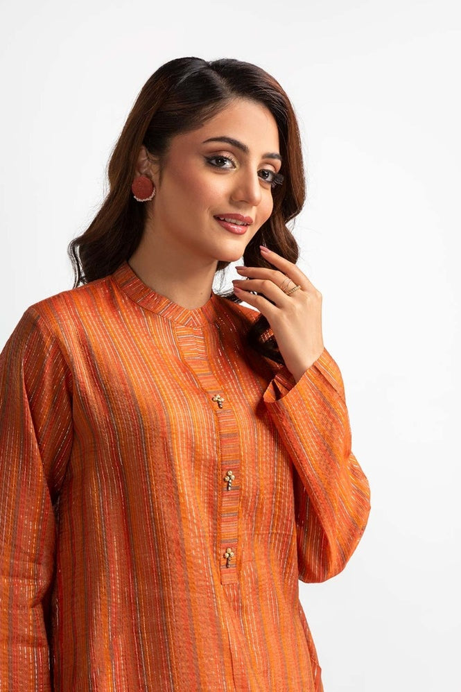 Yarn Dyed Embellished Shirt