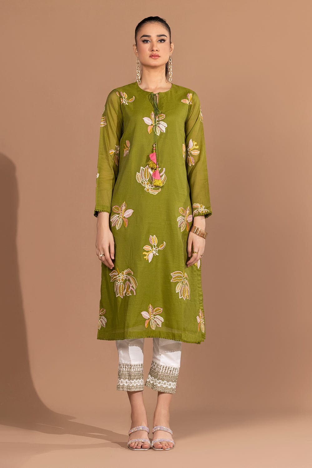 Cotton Silk Embroidered Shirt GLS-24-71