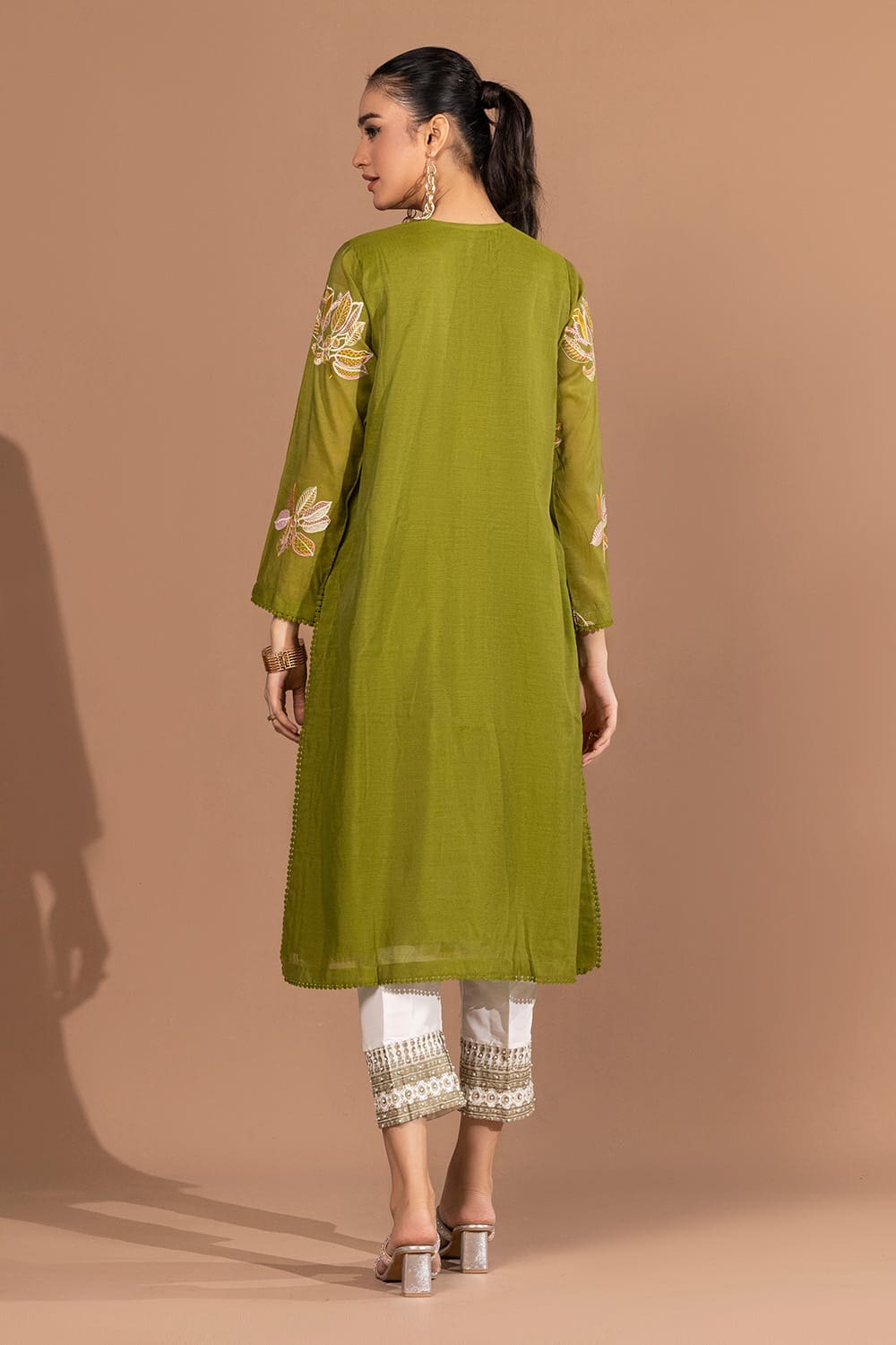 Cotton Silk Embroidered Shirt GLS-24-71