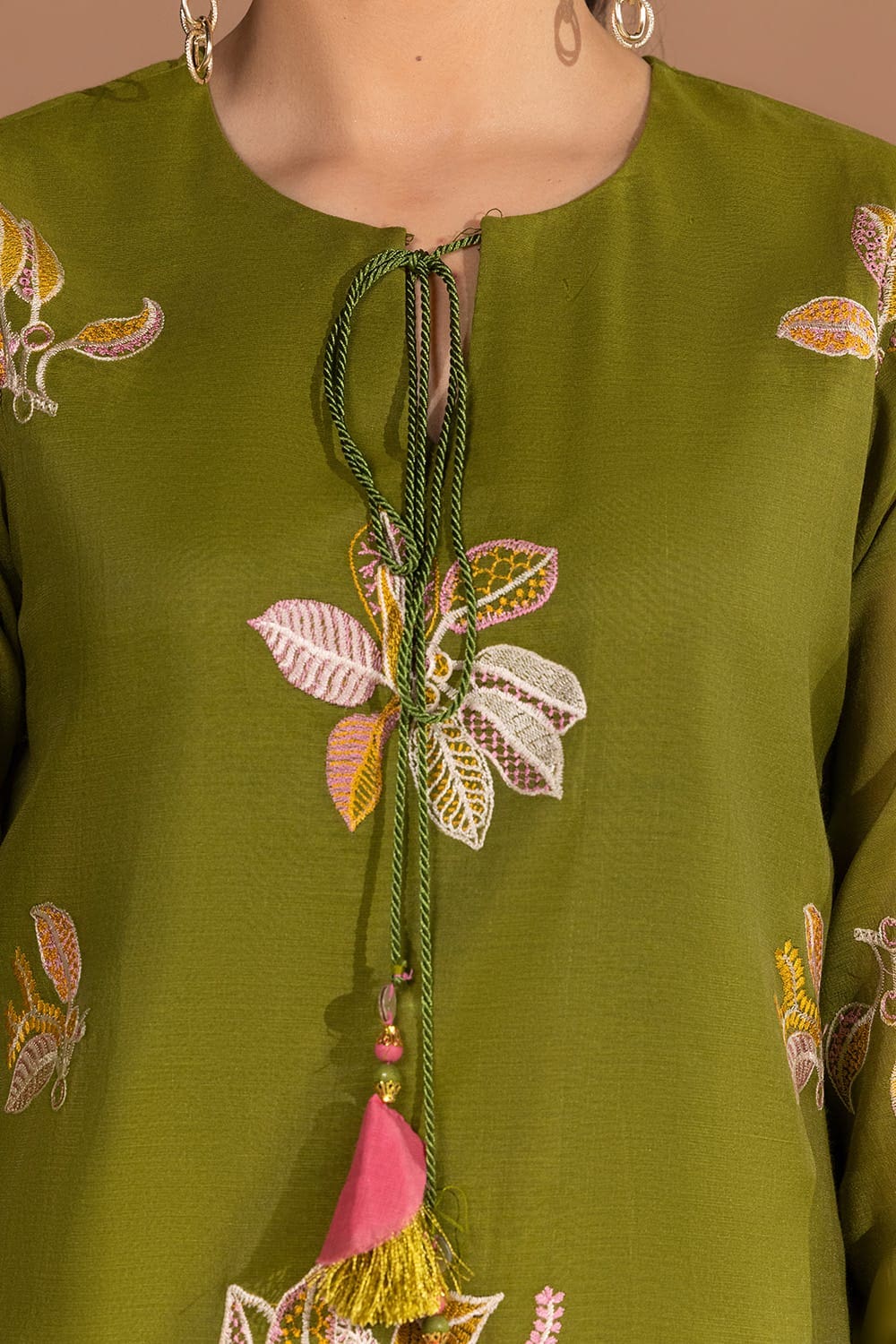 Cotton Silk Embroidered Shirt GLS-24-71