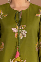 Cotton Silk Embroidered Shirt GLS-24-71