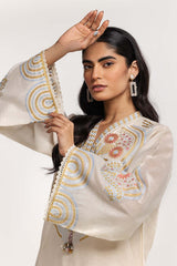 Dyed Cottonsilk Embroidered Shirt GLS-24-75