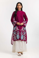 Dyed Cottonsilk Embroidered Shirt GLS-24-80