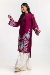 Dyed Cottonsilk Embroidered Shirt GLS-24-80
