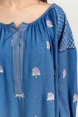 Embroidered Twill Viscose Kurti GLW-21-14