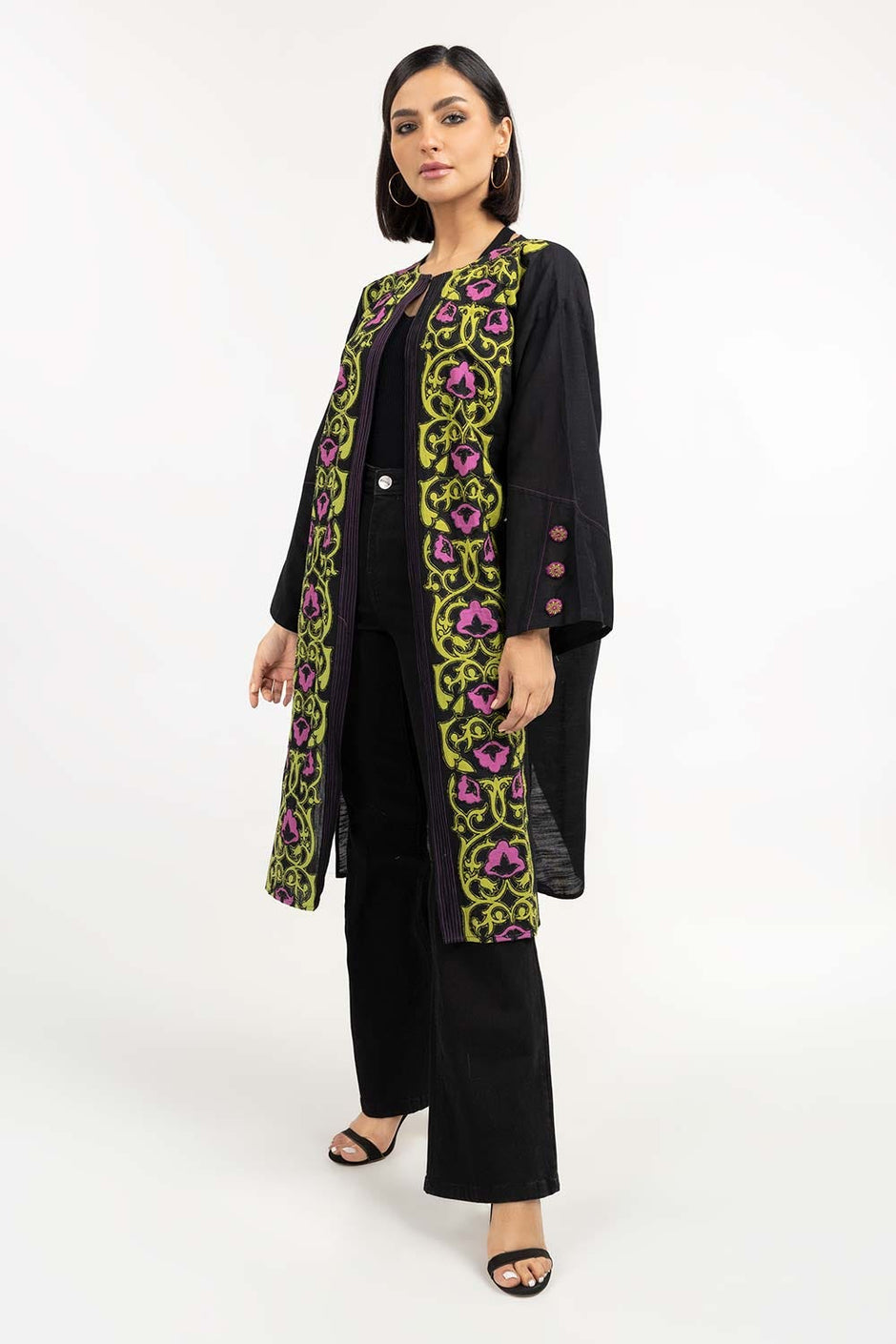 Embroidered Khaddar Shirt
