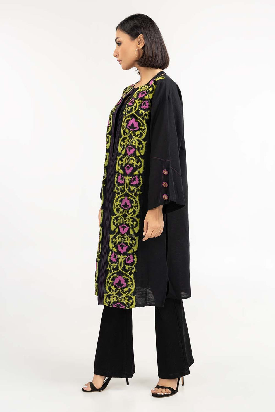 Embroidered Khaddar Shirt