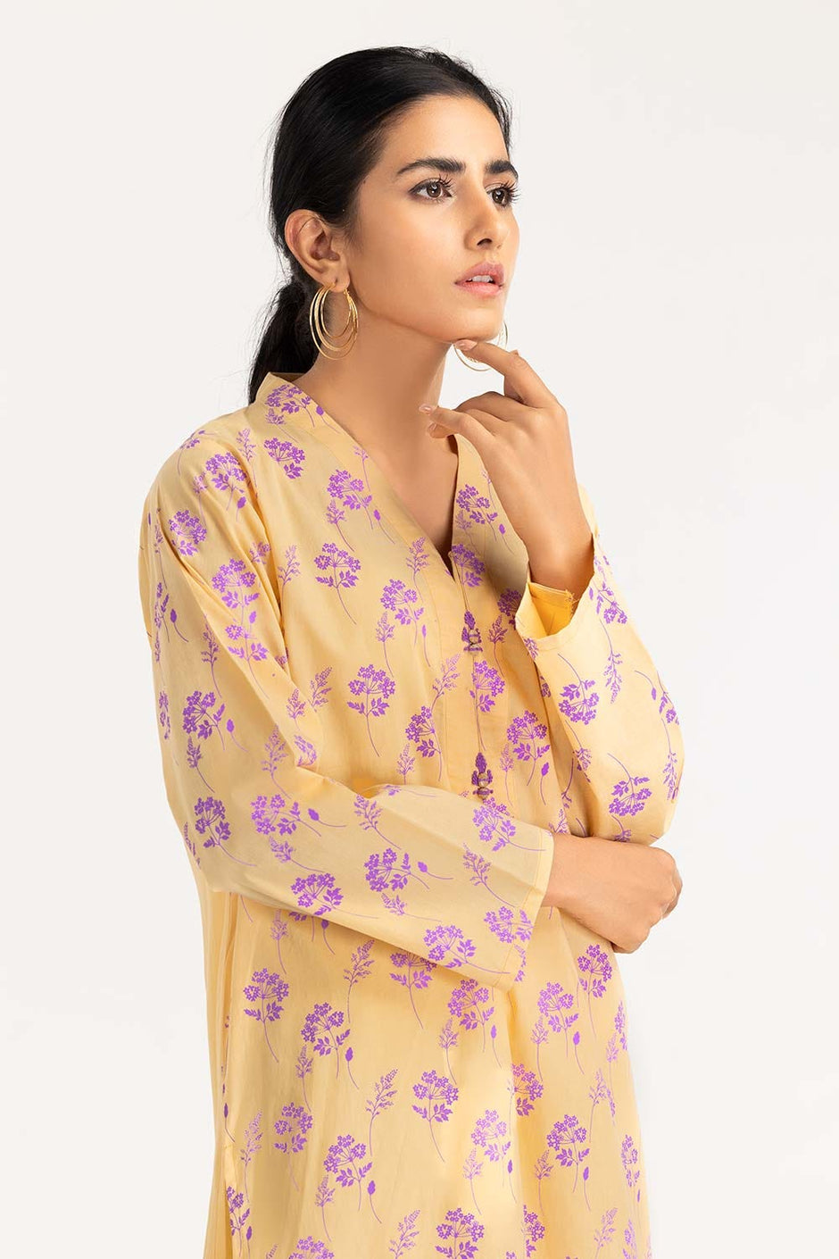 Neon Print Cambric Shirt