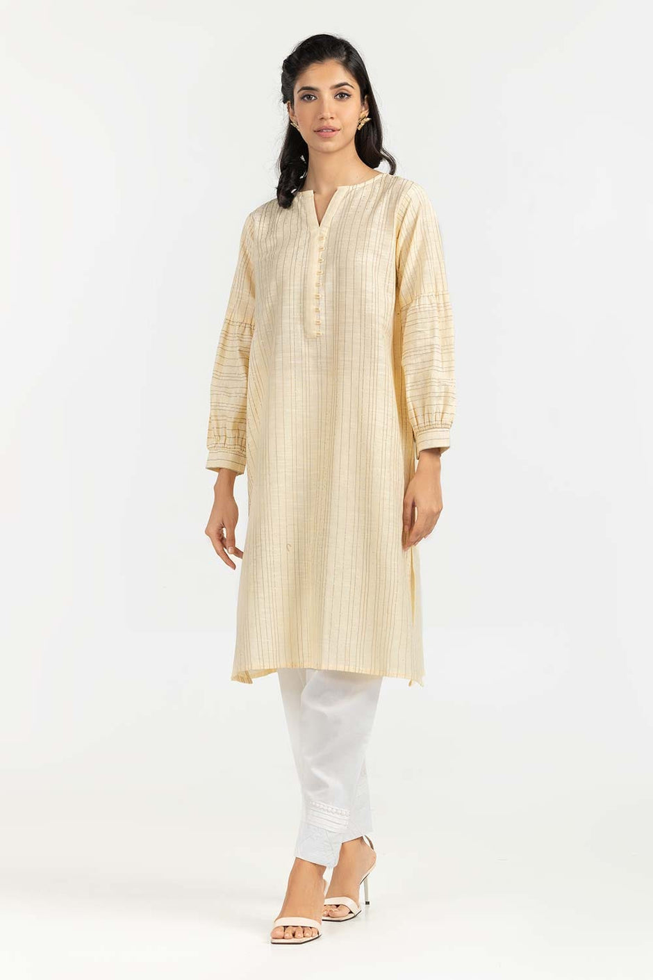 Screen Printed Khaddar Shirt