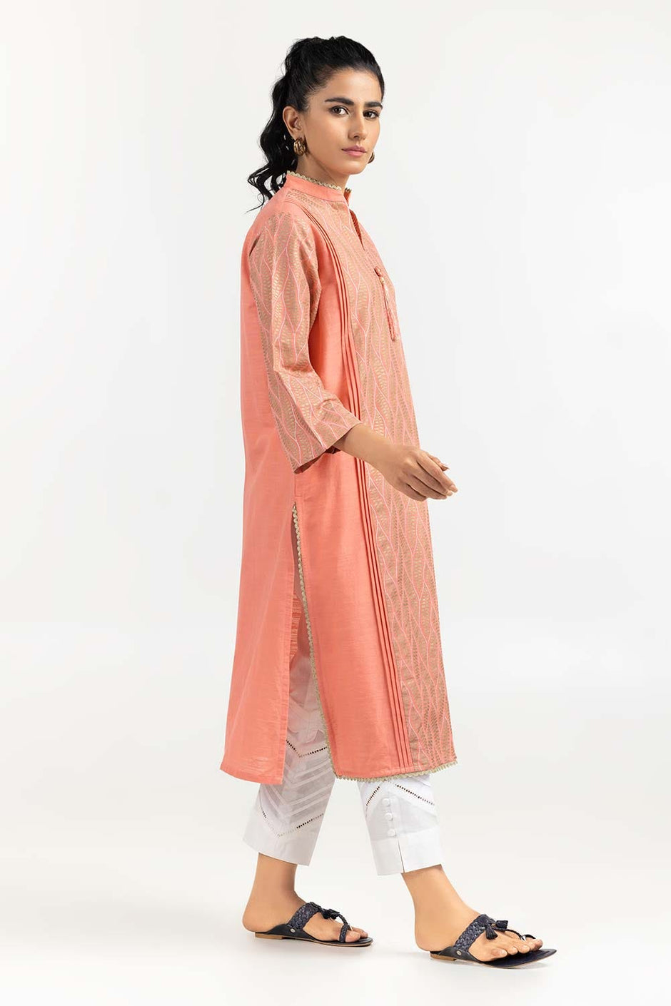 Screen Printed Khaddar Shirt