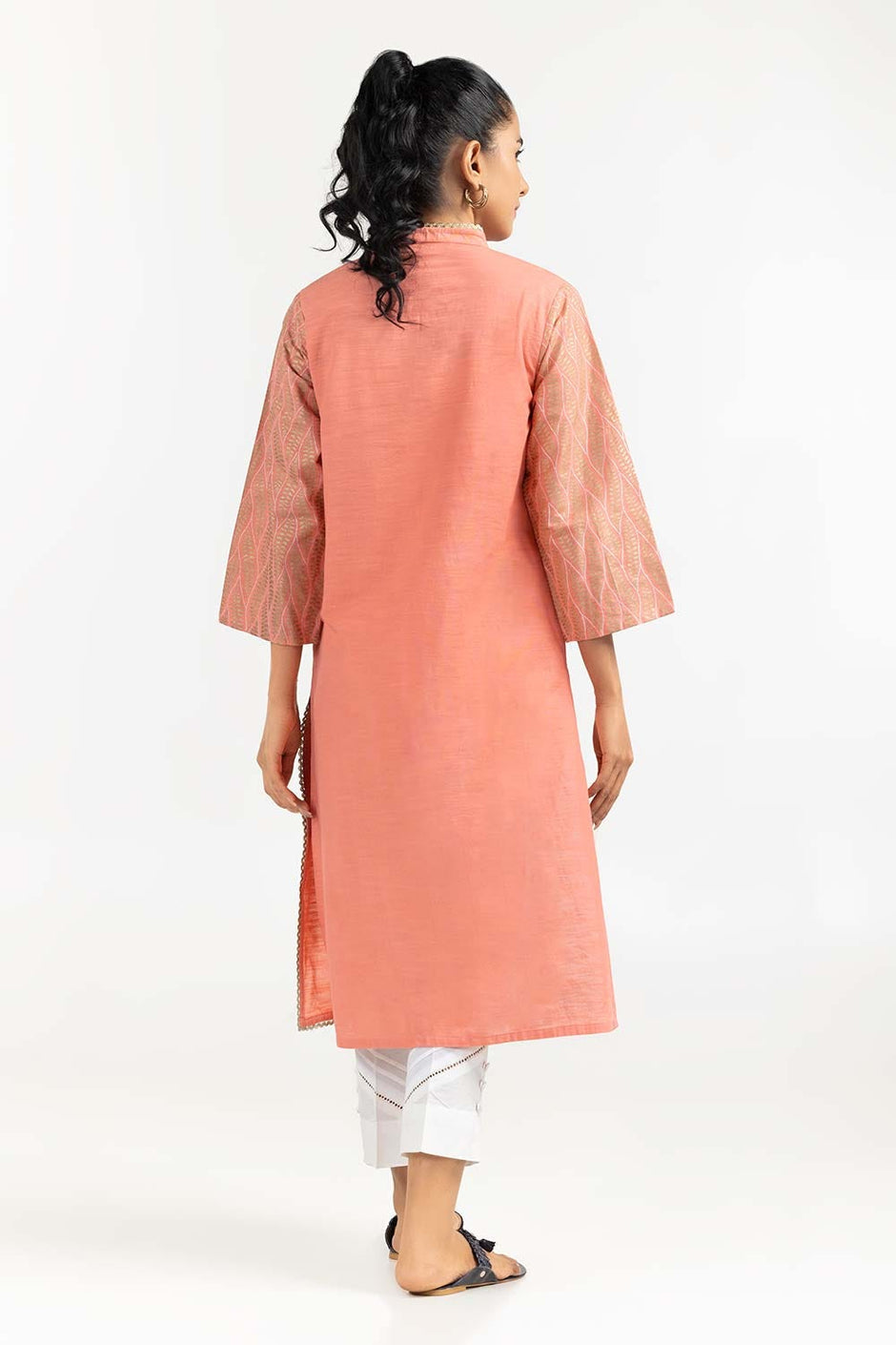 Screen Printed Khaddar Shirt