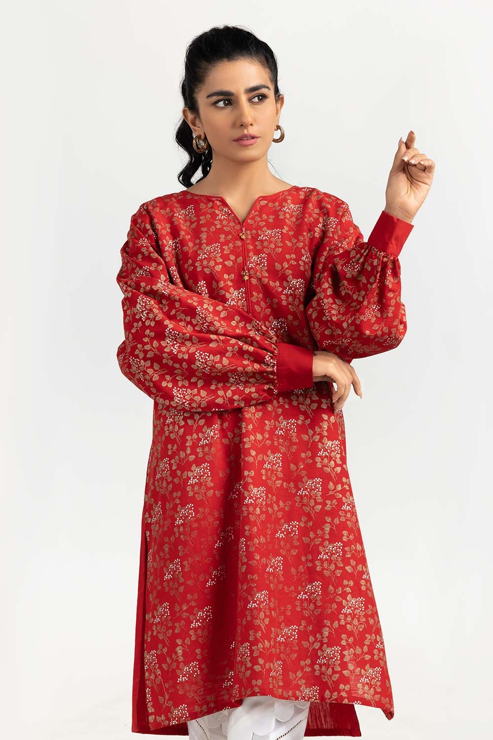 Khaddar Screen Printed Shirt