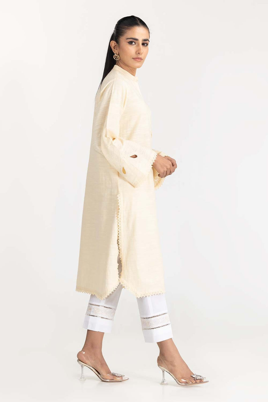 Embroidered Khaddar Shirt