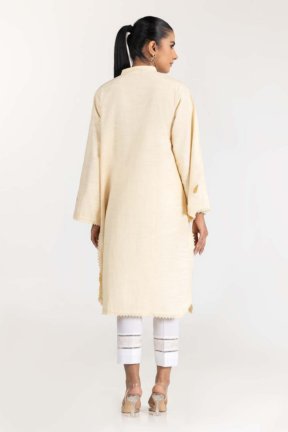 Embroidered Khaddar Shirt