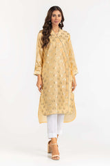 Foil Print Slub Shirt GLW-22-63