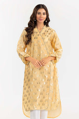 Foil Print Slub Shirt GLW-22-63