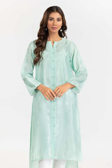 Foil Print Slub Shirt GLW-22-66